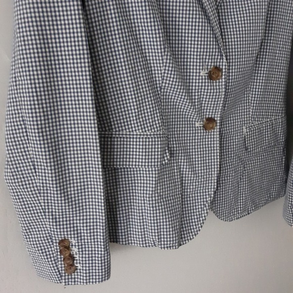 J. Crew Gingham Blazer 0 - Picture 3 of 5